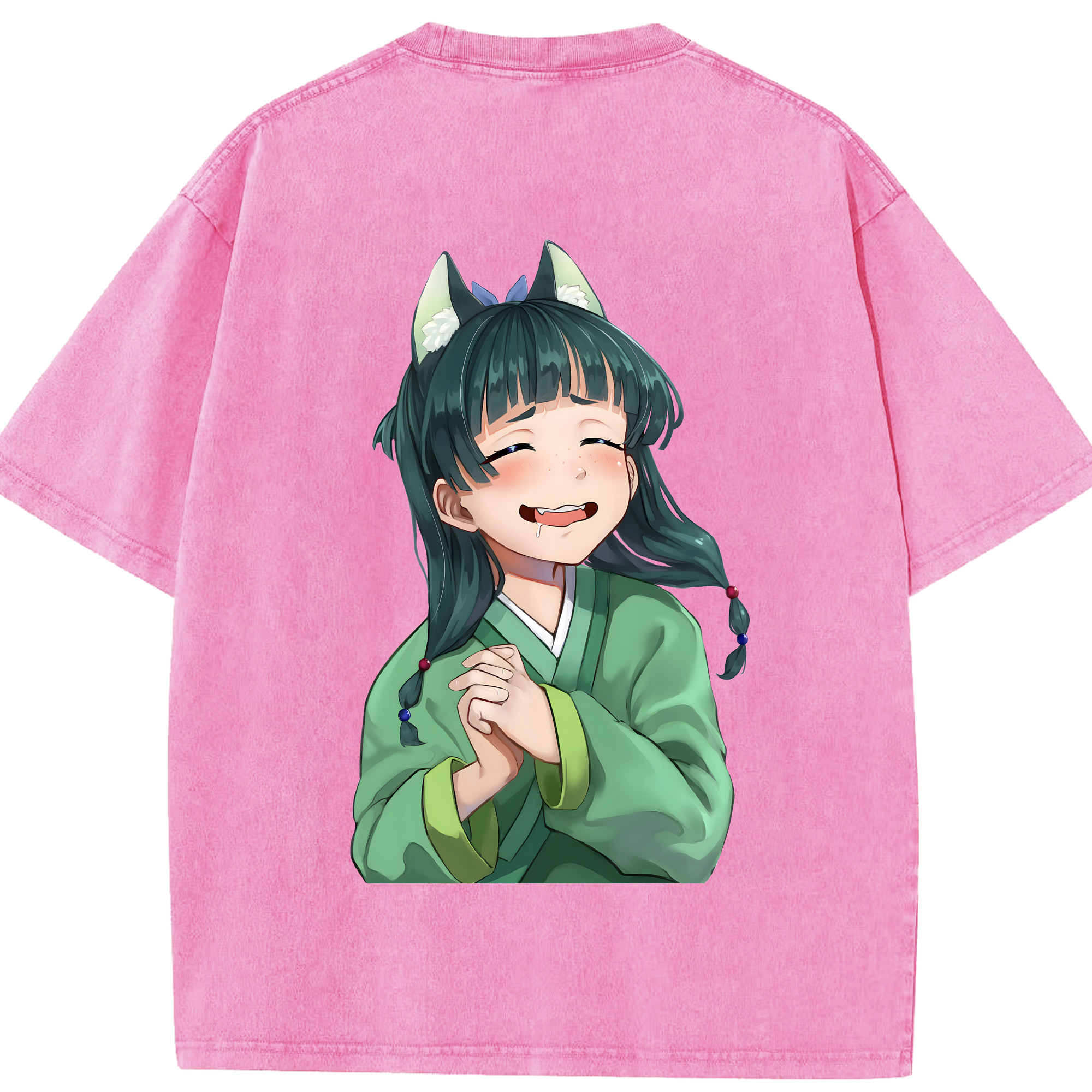 （画像用） 薬屋のひとりごと The Apothecary Diaries 綿100% ヴィンテージ風 半袖Tシャツ（背面プリント）